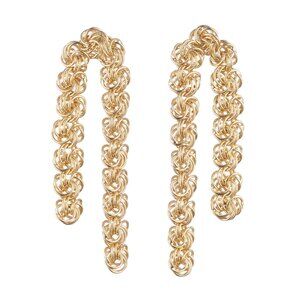 Dannijo Paola Chunky Chains Earrings Gold